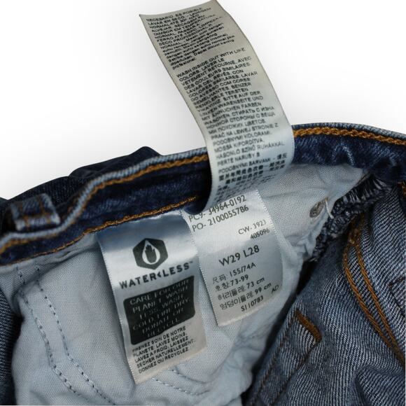 29 Levi's Wedgie Straight Ankle Women's Jeans Unstoppable Wear Dark Wash - Picture 4 of 12